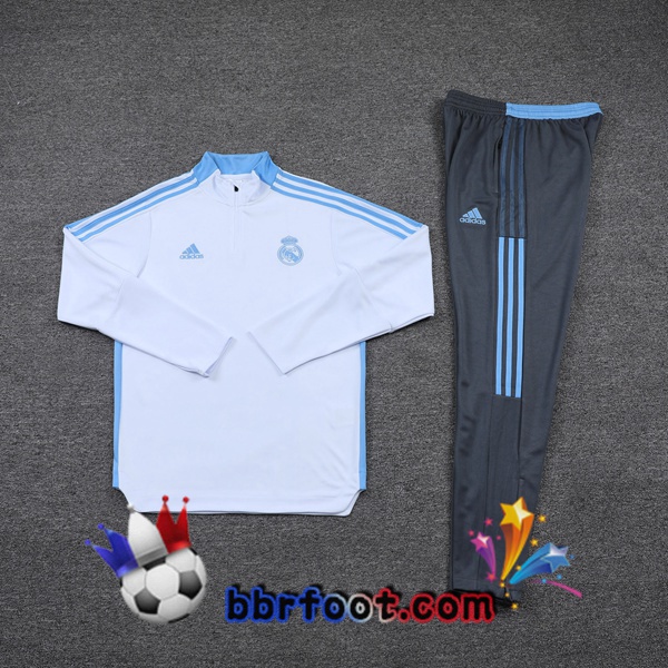 Survetement Foot Real Madrid Blanc 21/22