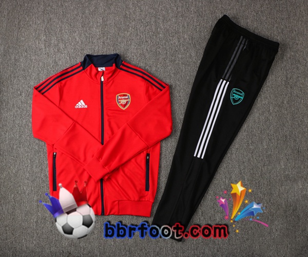Veste Survetement Foot Arsenal Rouge 21/22