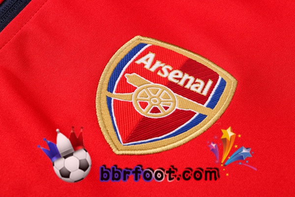 Veste Survetement Foot Arsenal Rouge 21/22