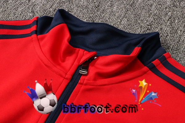 Veste Survetement Foot Arsenal Rouge 21/22