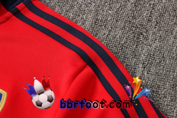 Veste Survetement Foot Arsenal Rouge 21/22