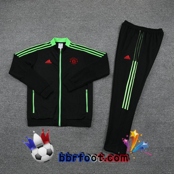 Veste Survetement Foot Manchester United Noir 21/22