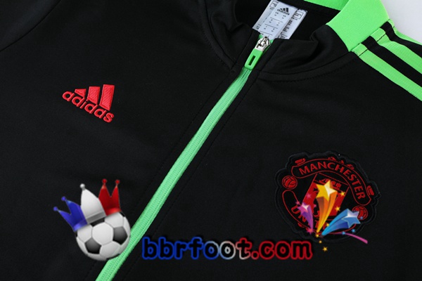 Veste Survetement Foot Manchester United Noir 21/22