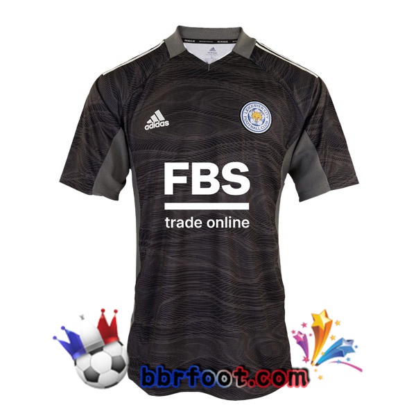 Maillot Foot Leicester City Gardien de but Noir 21/22