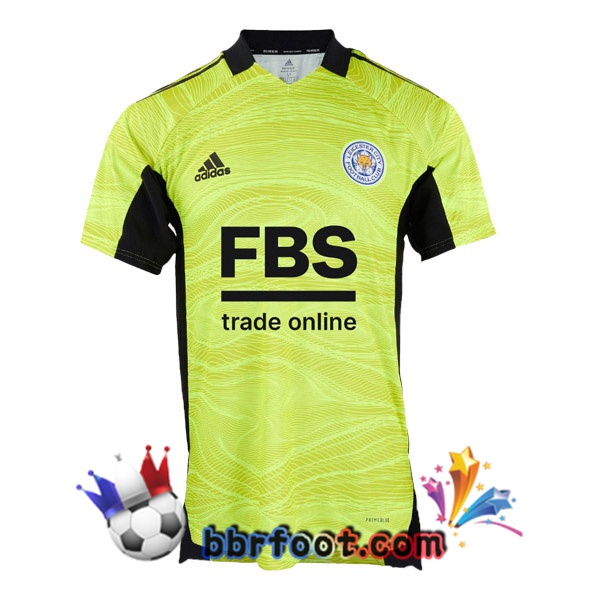 Maillot Foot Leicester City Gardien de but Jaune 21/22 Maillot Foot Leicester City Gardien de but Jaune 21/22