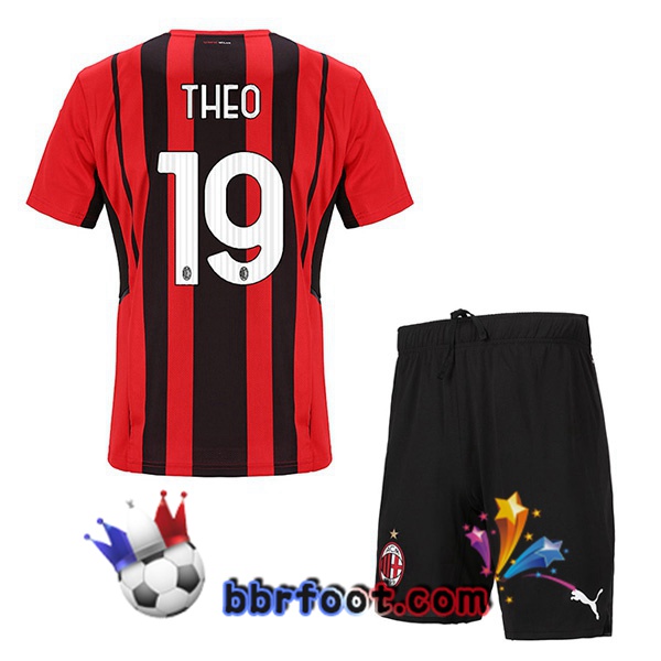 Maillot Foot AC Milan (THEO 19) Enfant Domicile 21/22 Maillot Foot AC Milan (THEO 19) Enfant Domicile 21/22