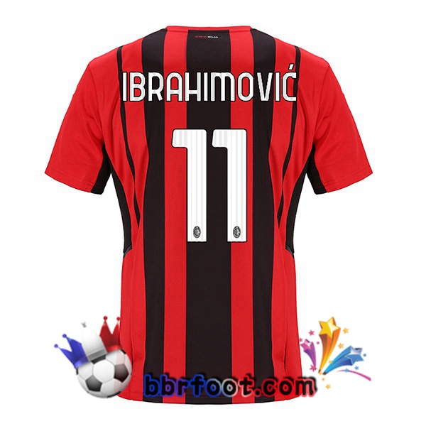 Maillot Foot AC Milan (IBRAHIMOVIĆ 11) Domicile 21/22