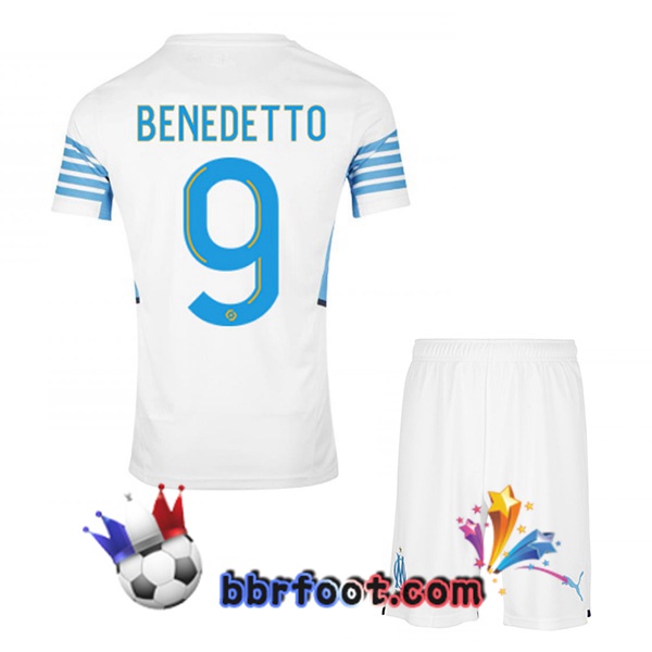 Maillot Foot Marseille OM (BENEDETTO 9) Enfant Domicile 21/22