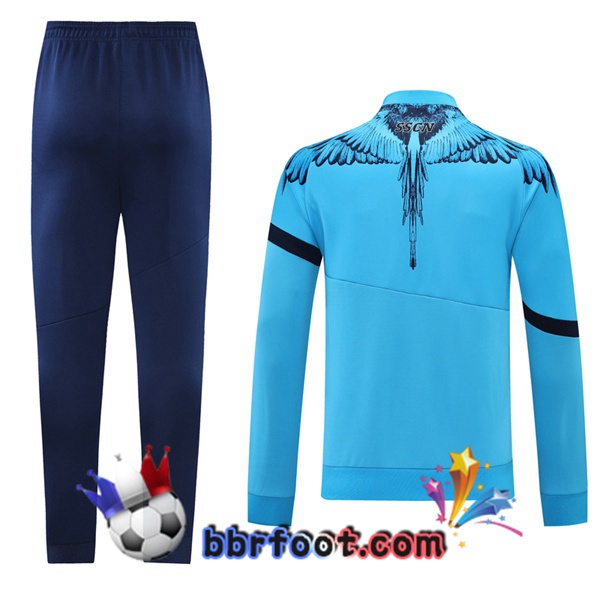 Veste Survetement Foot SSC Naples Bleu 21/22