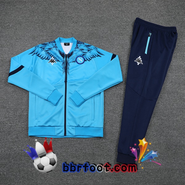 Veste Survetement Foot SSC Naples Bleu 21/22