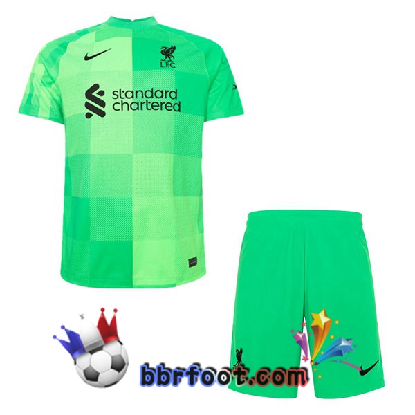 Maillot Foot FC Liverpool Gardien de but Vert 21/22