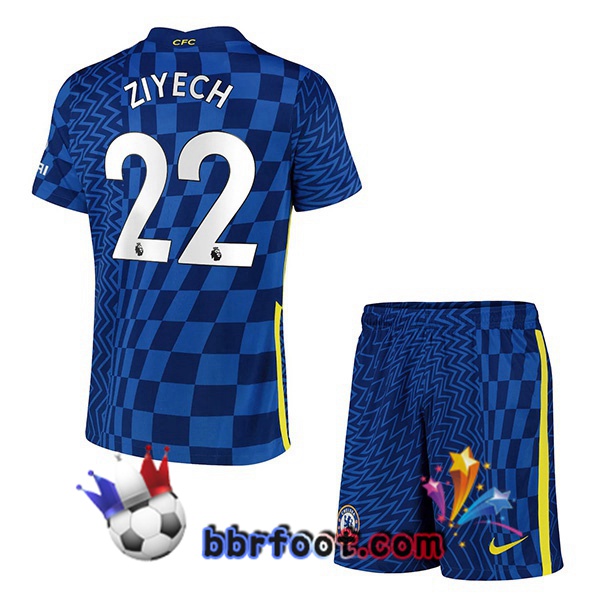 Maillot Foot FC Chelsea (ZIYECH 22) Enfant Domicile 21/22