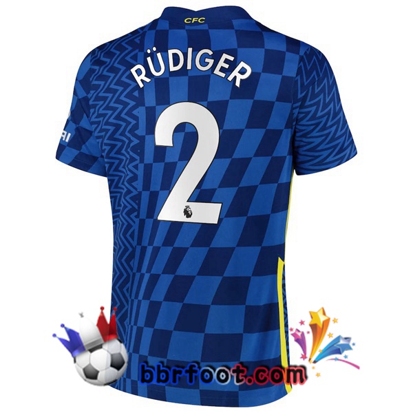 Maillot Foot FC Chelsea (RÜDIGER 2) Domicile 21/22