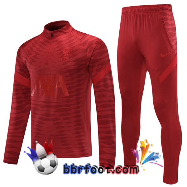 Survetement Foot FC Liverpool Rouge 21/22