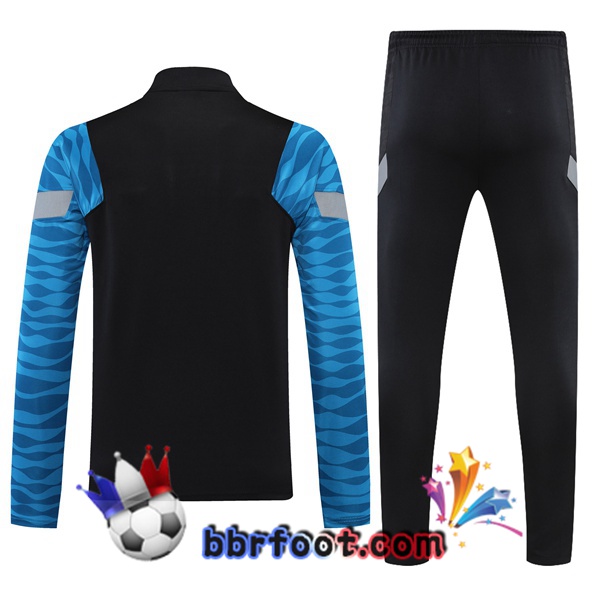 Survetement Foot FC Liverpool Noir Bleu 21/22