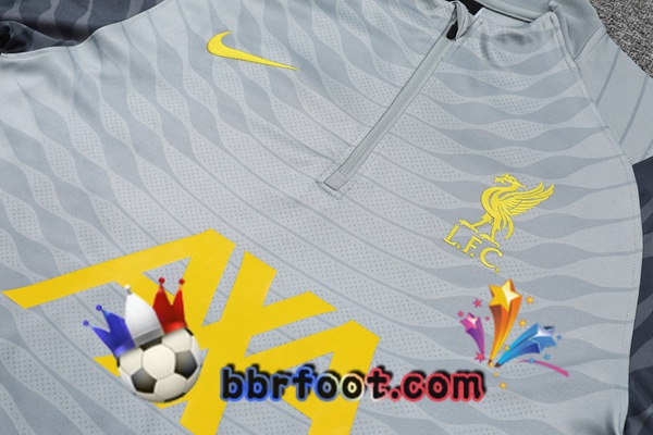 Survetement Foot FC Liverpool Gris 21/22
