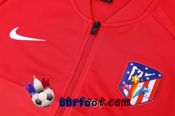 Veste Survetement Foot Atletico Madrid Rouge 21/22