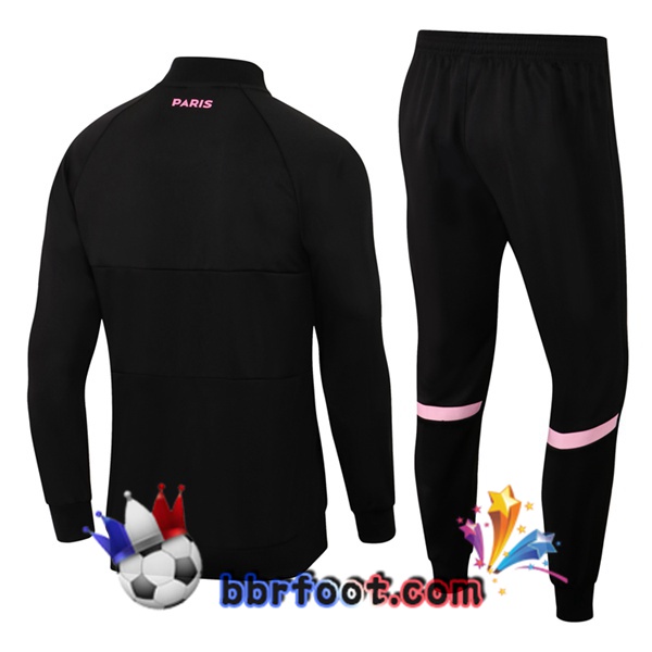 Veste Survetement Foot Paris PSG Noir 21/22