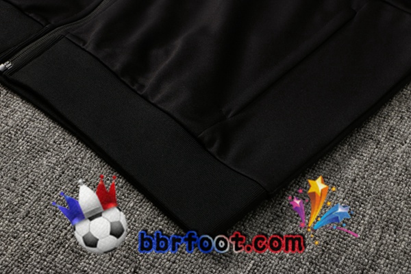 Veste Survetement Foot Paris PSG Noir 21/22