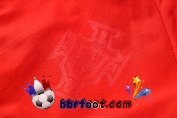 Coupe Vent Survetement Foot Portugal Rouge Vert 21/22