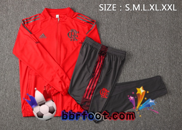 Veste Survetement Foot Flamengo Rouge 21/22