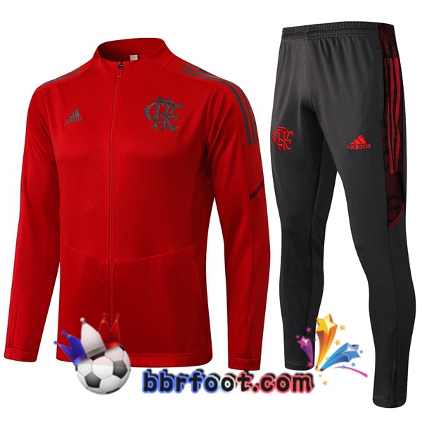 Veste Survetement Foot Flamengo Rouge 21/22