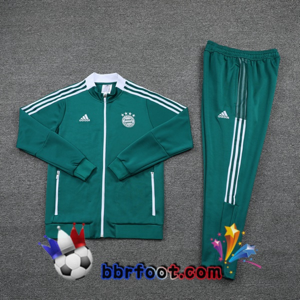Veste Survetement Foot Bayern Munich Vert 21/22