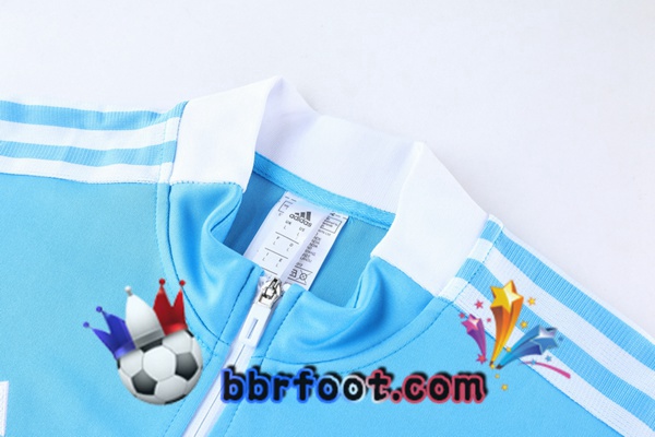 Veste Survetement Foot Real Madrid Bleu 21/22