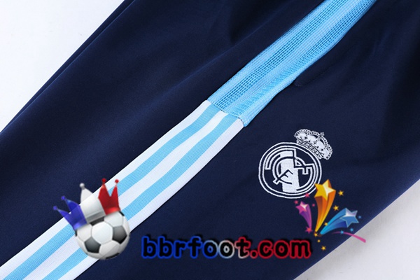 Veste Survetement Foot Real Madrid Bleu 21/22