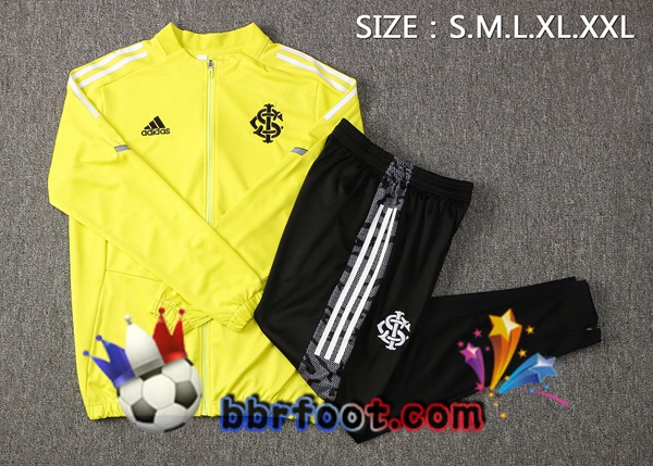 Veste Survetement Foot SC Internacional Jaune 21/22
