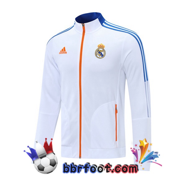 Veste Foot Real Madrid Blanc 21/22