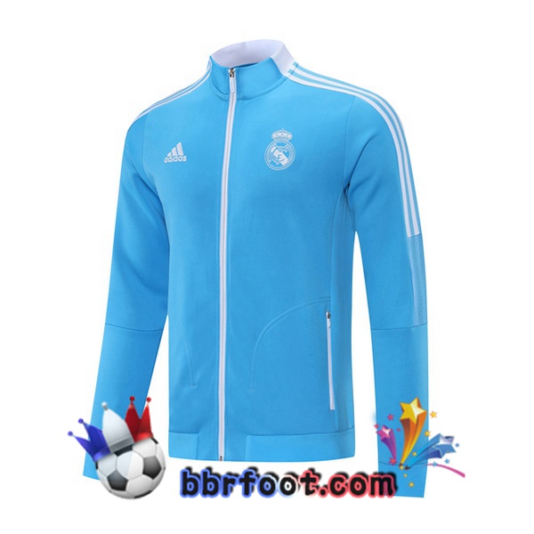 Veste Foot Real Madrid Bleu 21/22