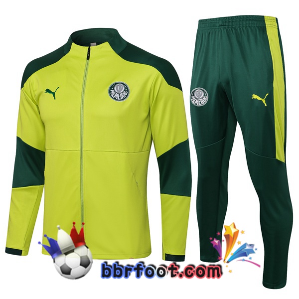 Veste Survetement Foot Palmeiras Jaune 21/22