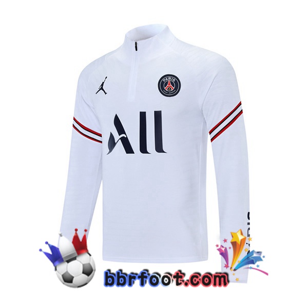 Sweatshirts Homme JORDAN Paris PSG Blanc 21/22