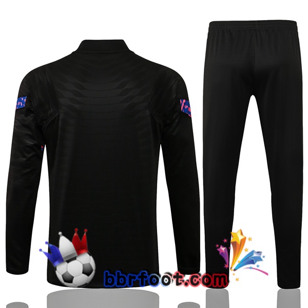 Survetement Foot FC Barcelone Noir 21/22