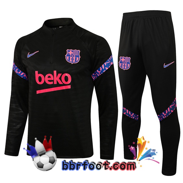 Survetement Foot FC Barcelone Noir 21/22