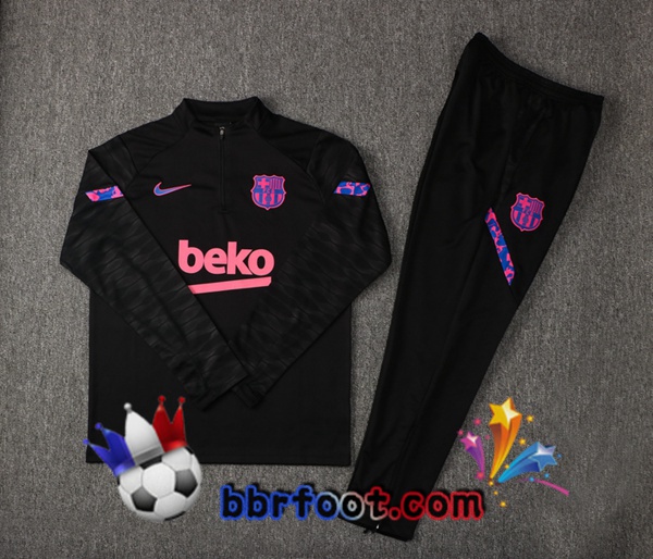 Survetement Foot FC Barcelone Noir 21/22