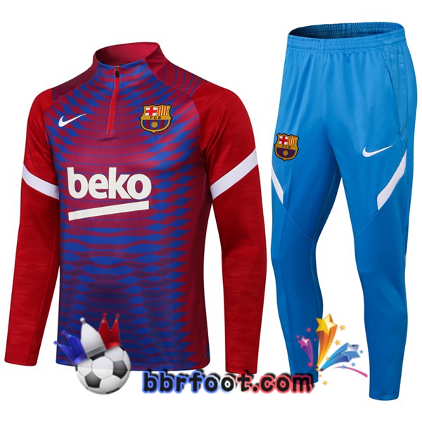Survetement Foot FC Barcelone Bleu 21/22