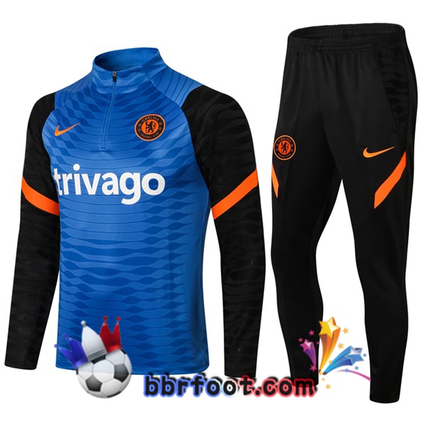 Survetement Foot FC Chelsea Bleu 21/22