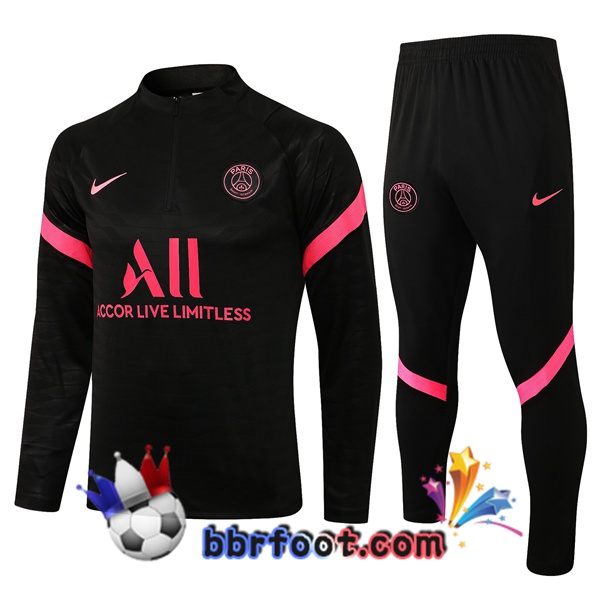 Survetement Foot Paris PSG Noir 21/22