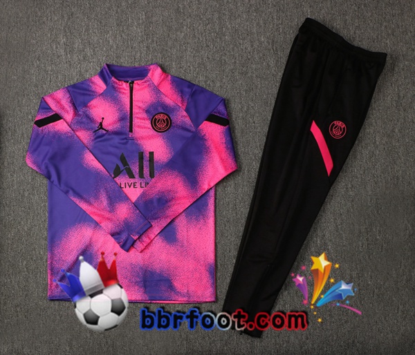 Survetement Foot JORDAN Paris PSG Pourpre 21/22