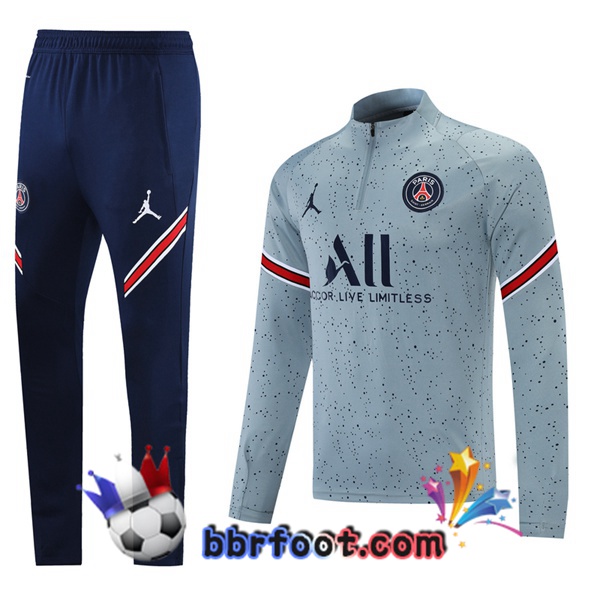 Survetement Foot JORDAN Paris PSG Gris 21/22