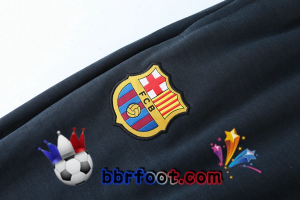 Veste A Capuche Survetement Foot FC Barcelone Bleu Rouge Noir 21/22
