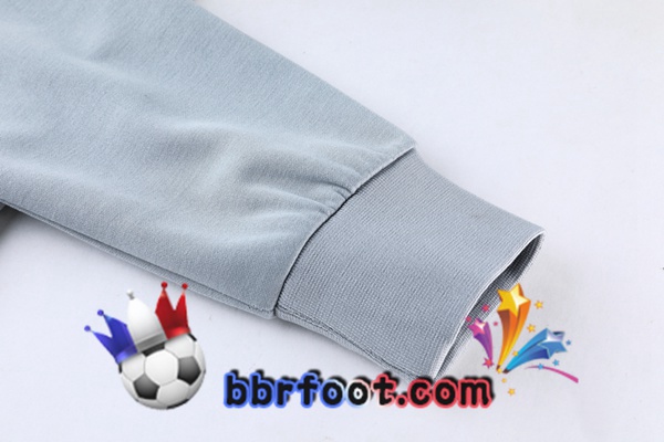 Veste A Capuche Survetement Foot JORDAN Paris PSG Gris 21/22