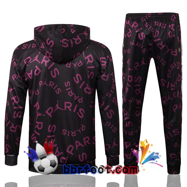 Veste A Capuche Survetement Foot JORDAN Paris PSG Pourpre 21/22
