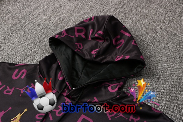 Veste A Capuche Survetement Foot JORDAN Paris PSG Pourpre 21/22
