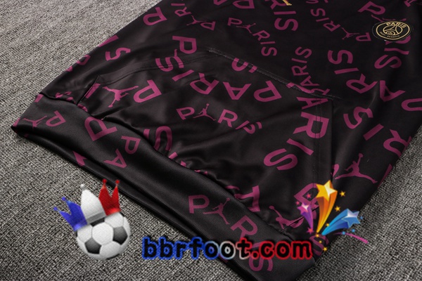 Veste A Capuche Survetement Foot JORDAN Paris PSG Pourpre 21/22