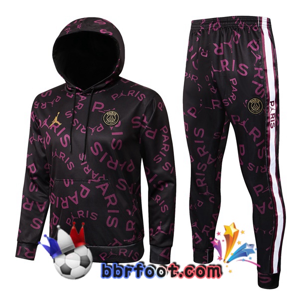 Veste A Capuche Survetement Foot JORDAN Paris PSG Pourpre 21/22
