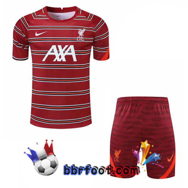 Ensemble Training T-Shirts FC Liverpool + Shorts Rouge 21/22