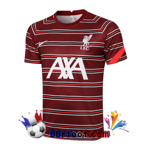 Ensemble Training T-Shirts FC Liverpool Rouge 21/22